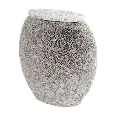 Recycled Newspaper Urn 