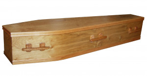 Knotty Oak Coffin