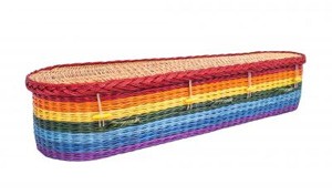 Rainbow Willow Coffin